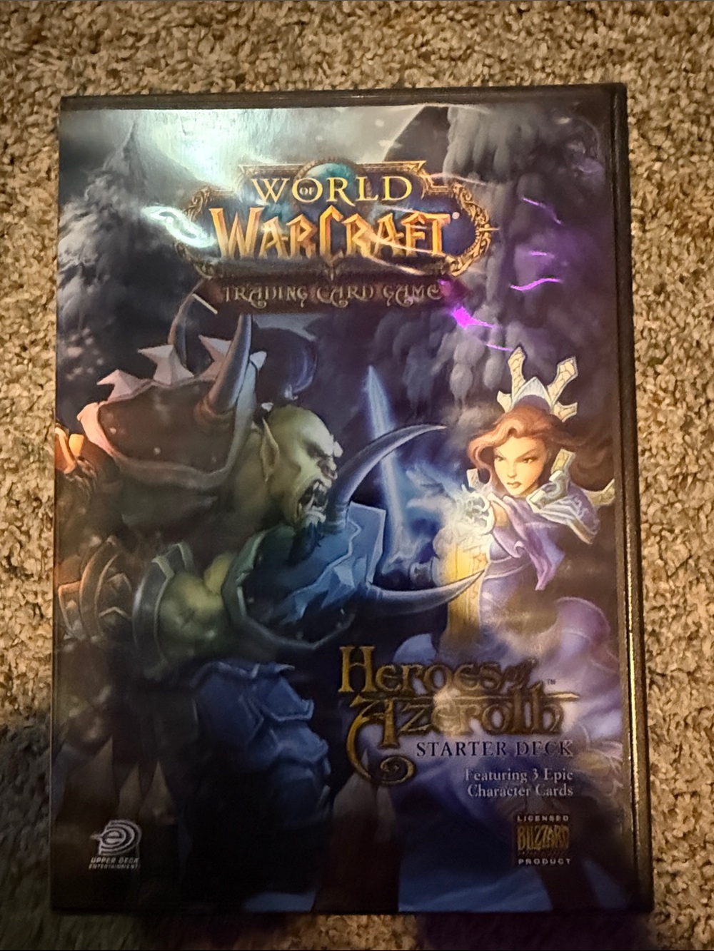 World of Warcraft Heroes of Azeroth Starter Deck - Purple Artwork unsealed